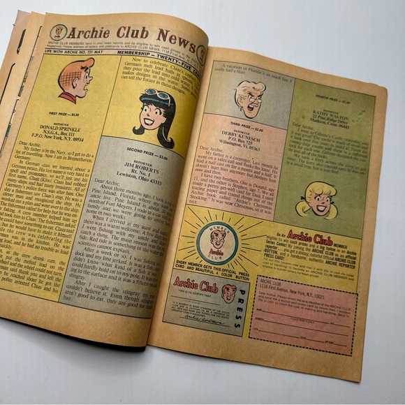 Life with Archie Comic Book Series May 72’ No.121 Vintage Collectible - Picture 5 of 5